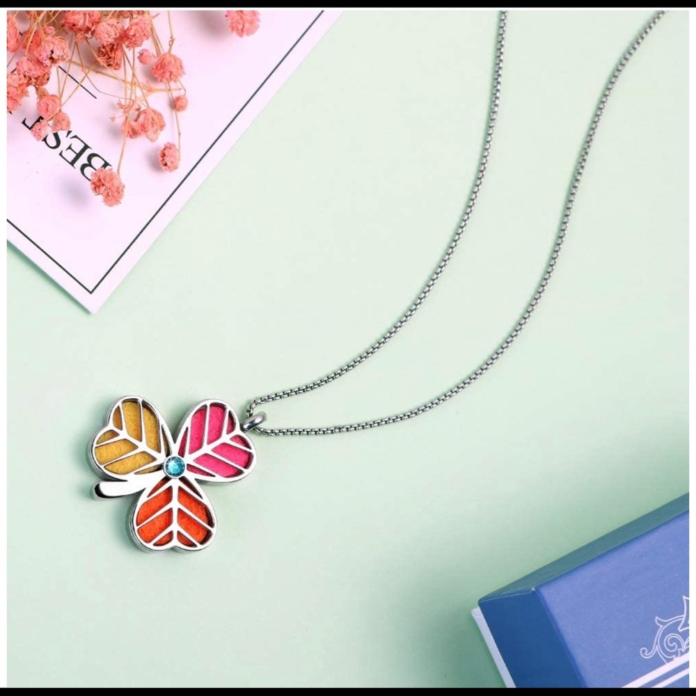 Stainless Steel Oil Perfume Diffuser Necklace
